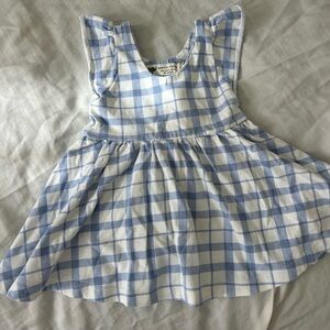 Organic cotton gingham dress